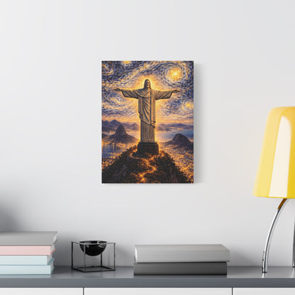Christ the Redeemer Beneath a Starry Sky – Van Gogh Inspired canvas wall art, product image 27 of 64