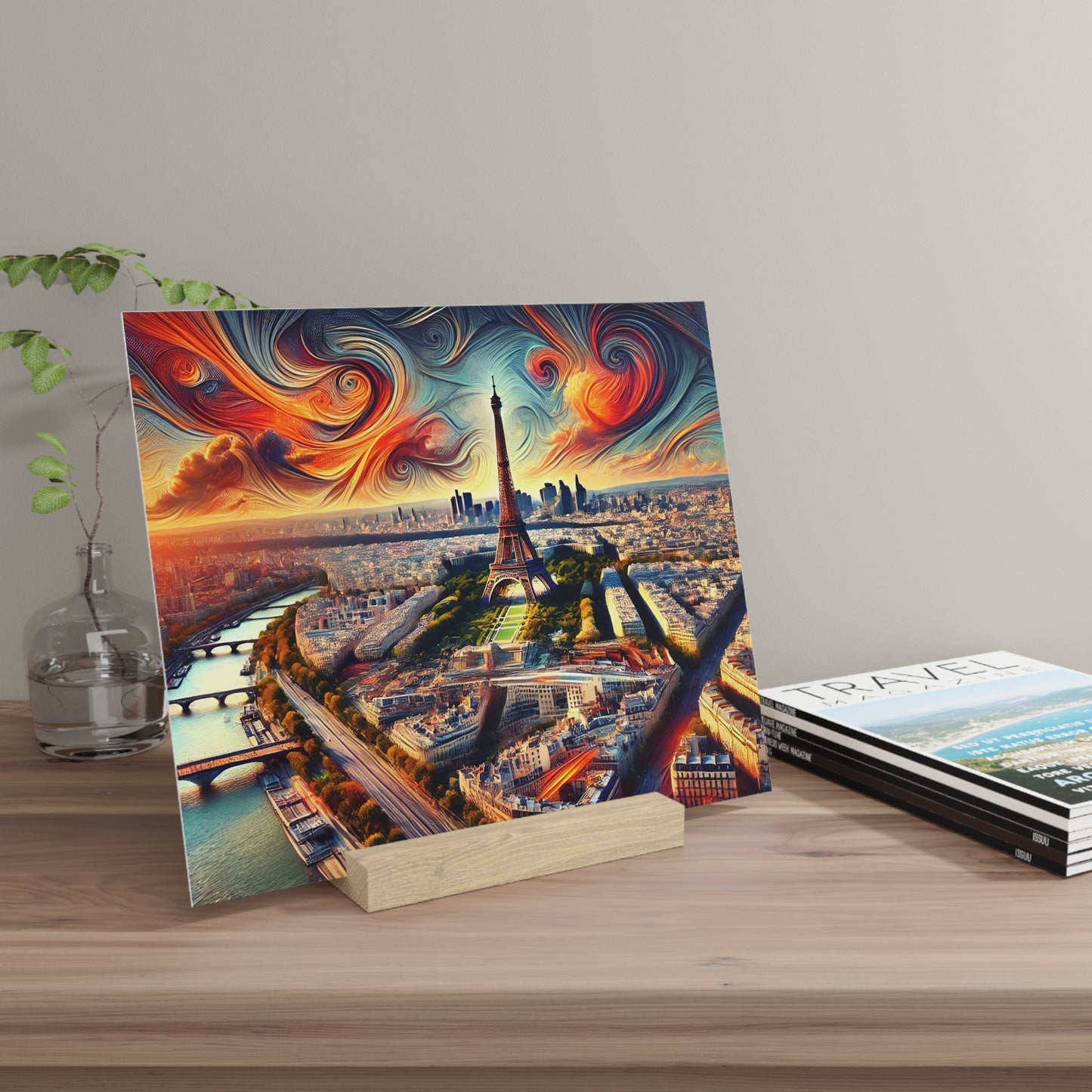 Paris Dreamscape: Abstract Eiffel Tower Gallery Board – Artistic Panorama