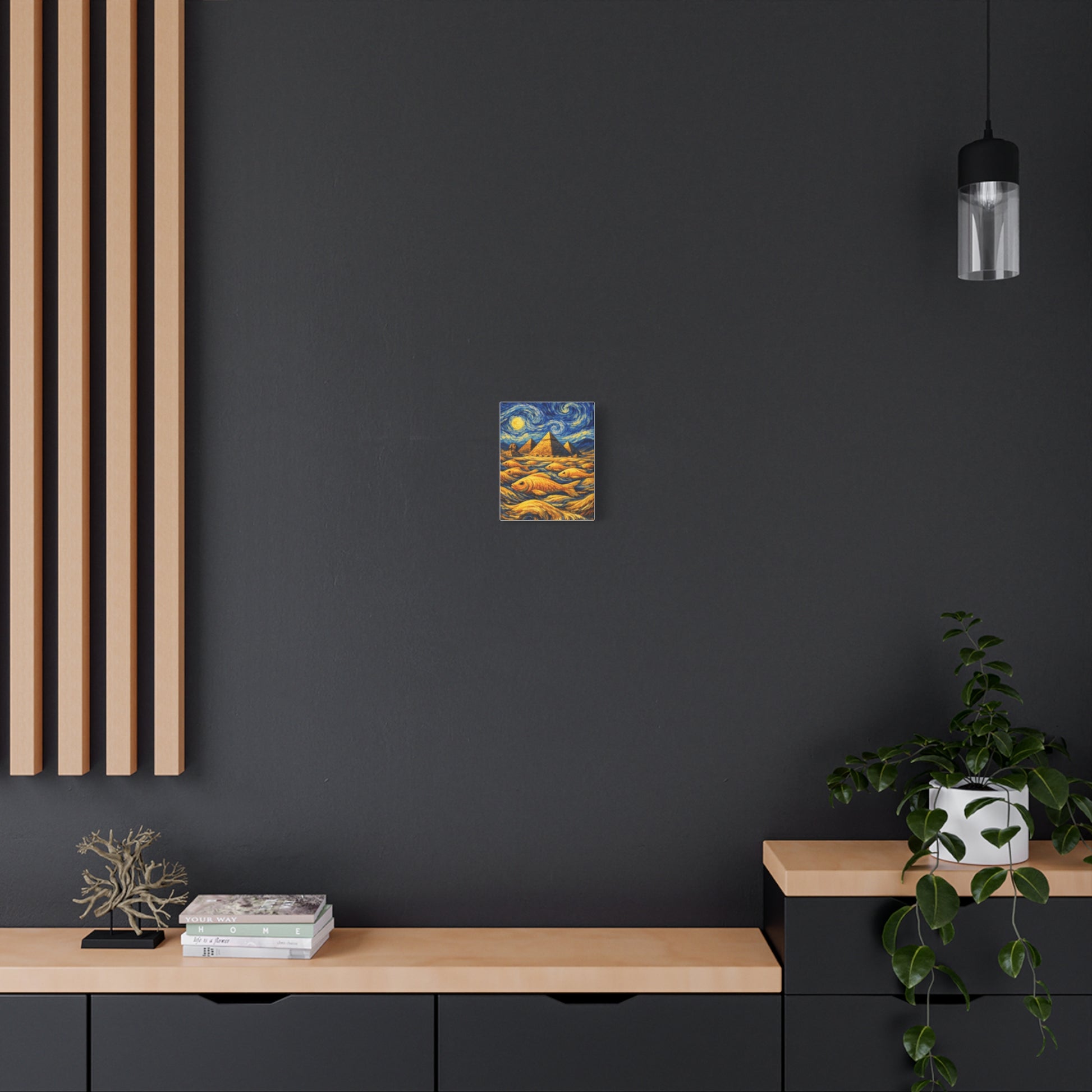 Golden Currents Over Giza – Van Gogh Inspired canvas wall art, product image 15 of 52