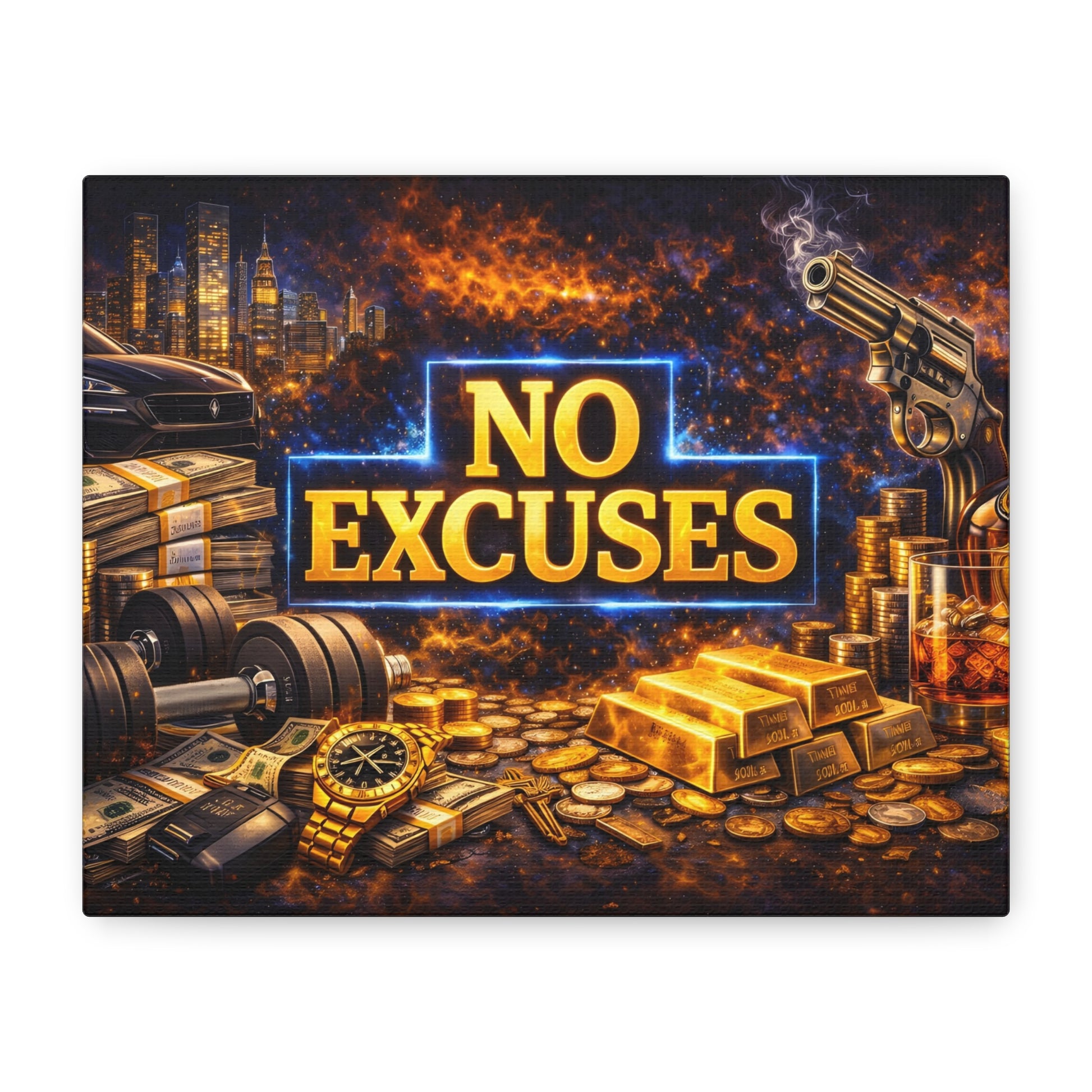 No Excuses – Luxury Motivation canvas wall art, product image 1 of 84