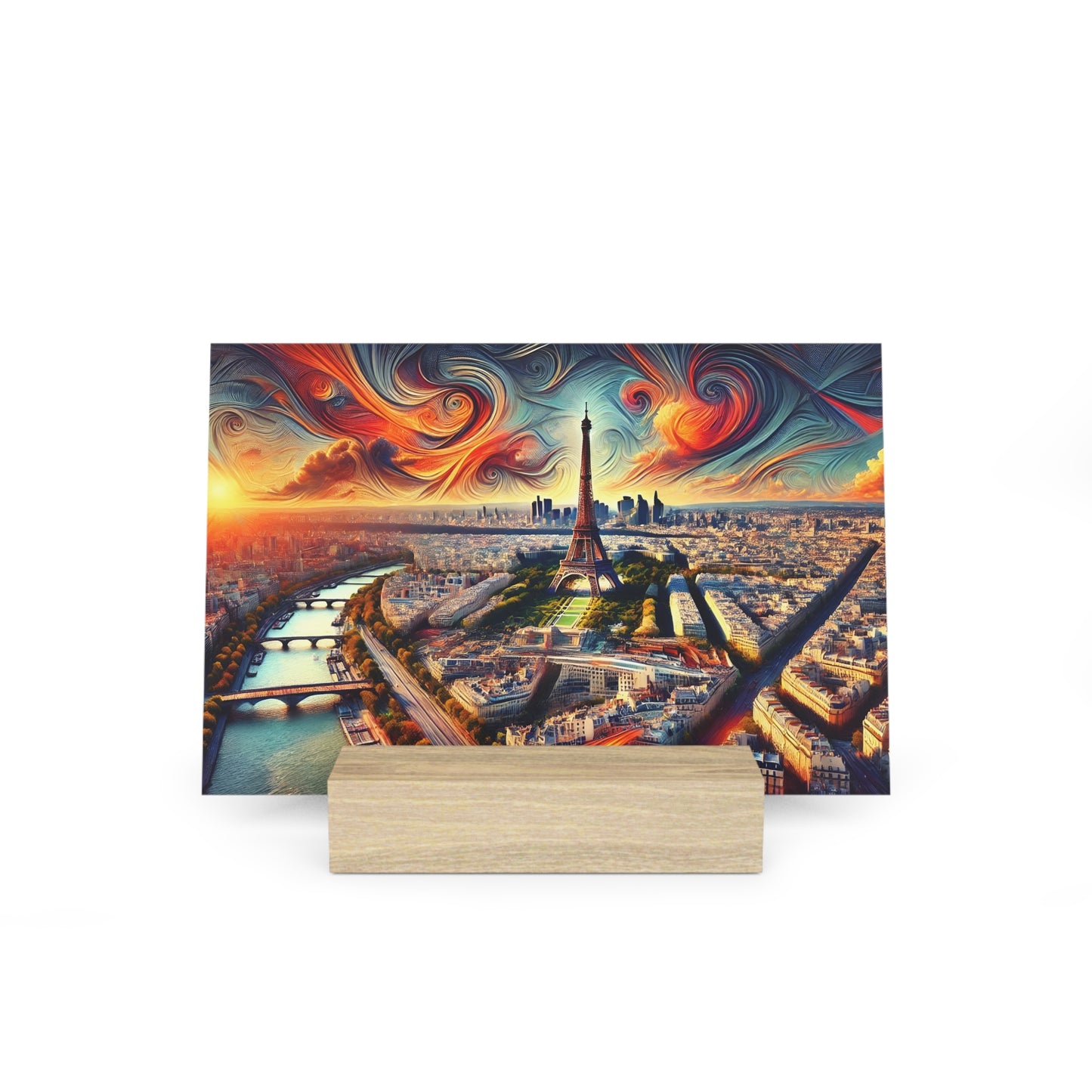 Paris Dreamscape: Abstract Eiffel Tower Gallery Board – Artistic Panorama