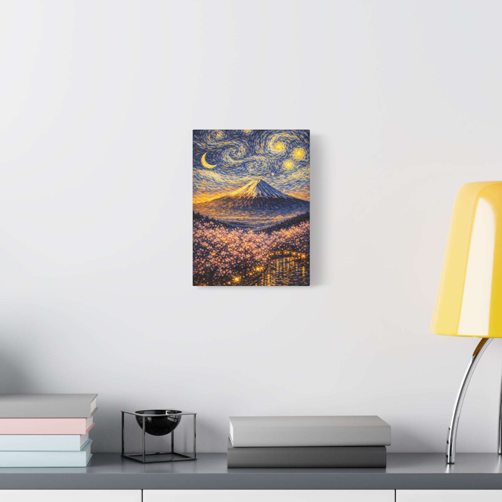 Mount Fuji Under a Starry Sky – Van Gogh Inspired canvas wall art, product image 21 of 64