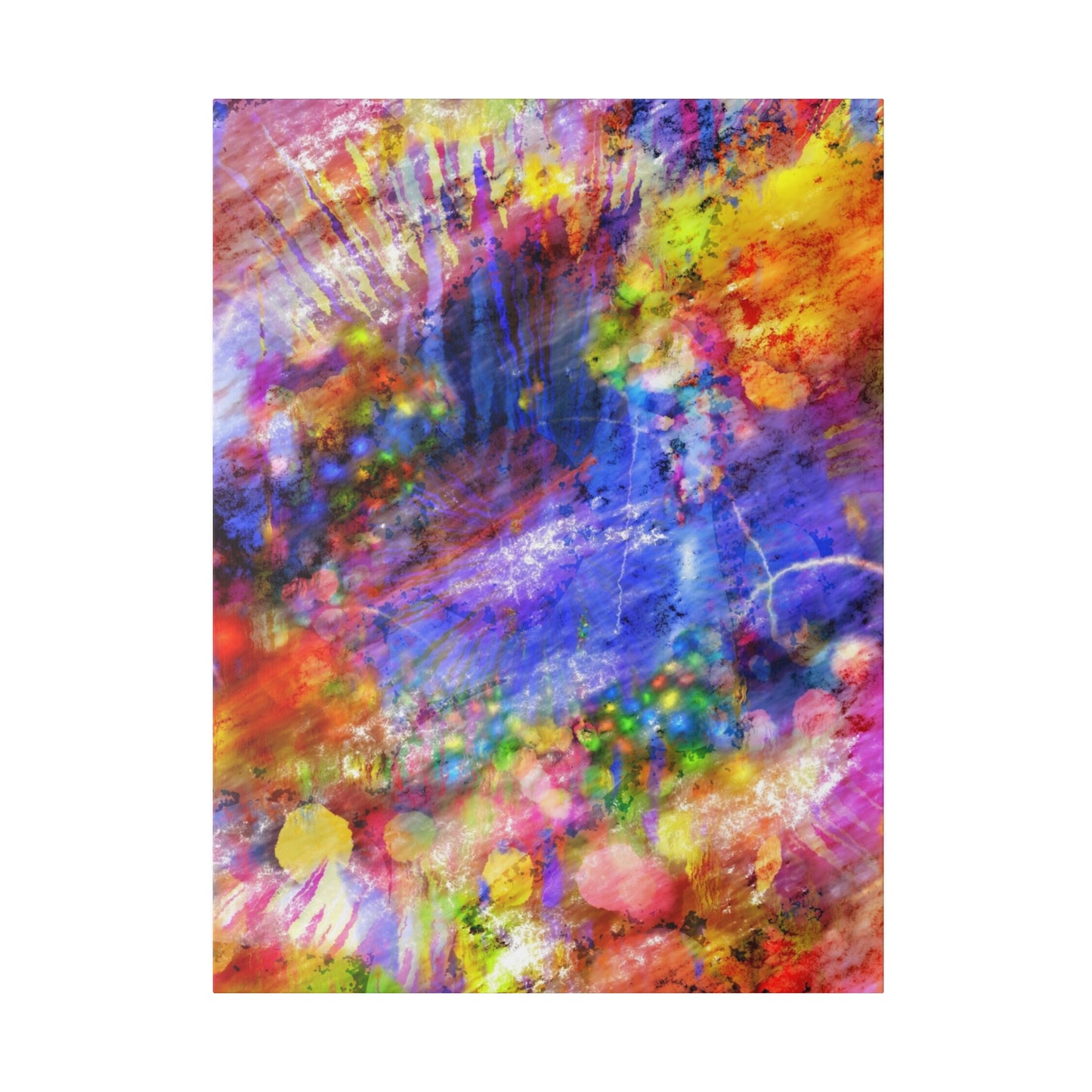 Vibrant Explosion Abstract Art Canvas