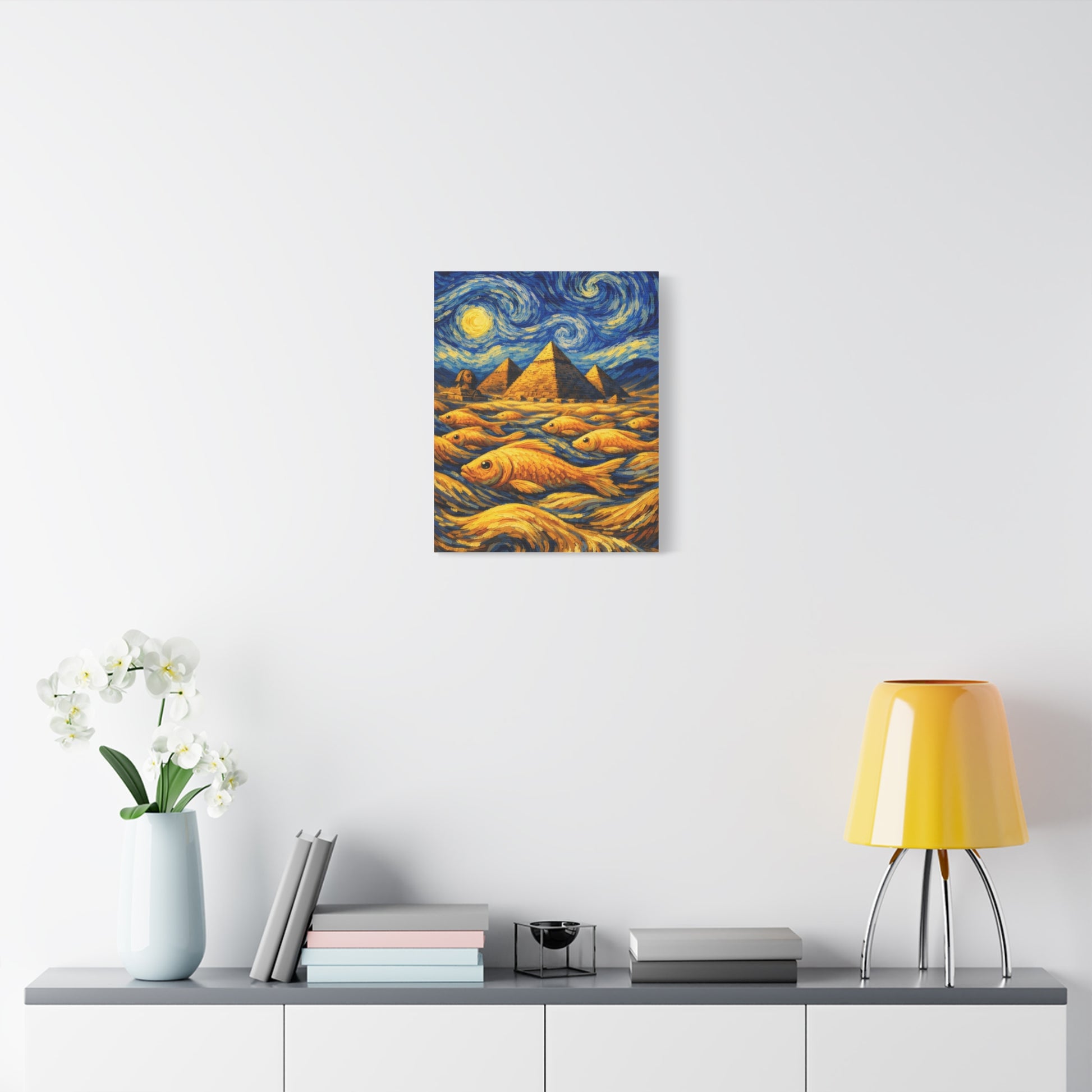 Golden Currents Over Giza – Van Gogh Inspired canvas wall art, product image 30 of 52