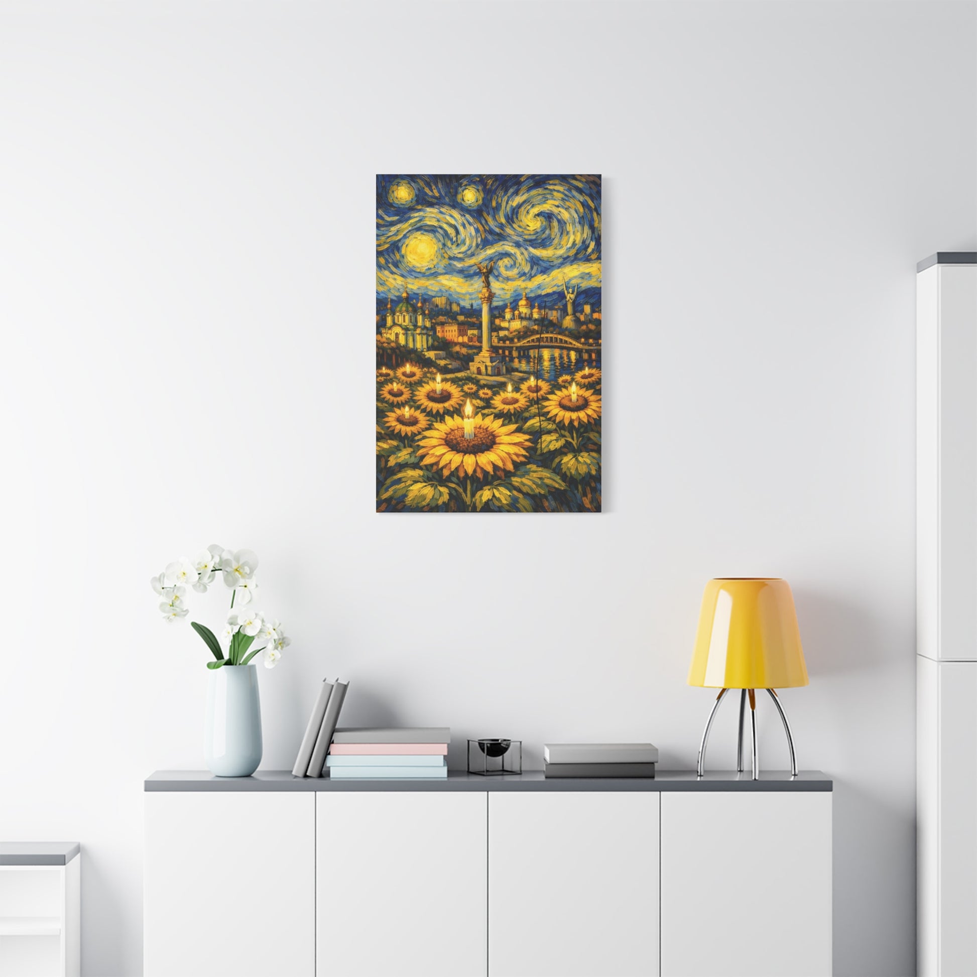 Kyiv Under a Starry Sky – Van Gogh Inspired Canvas Print in Van Gogh style canvas art, product image 47 of 48