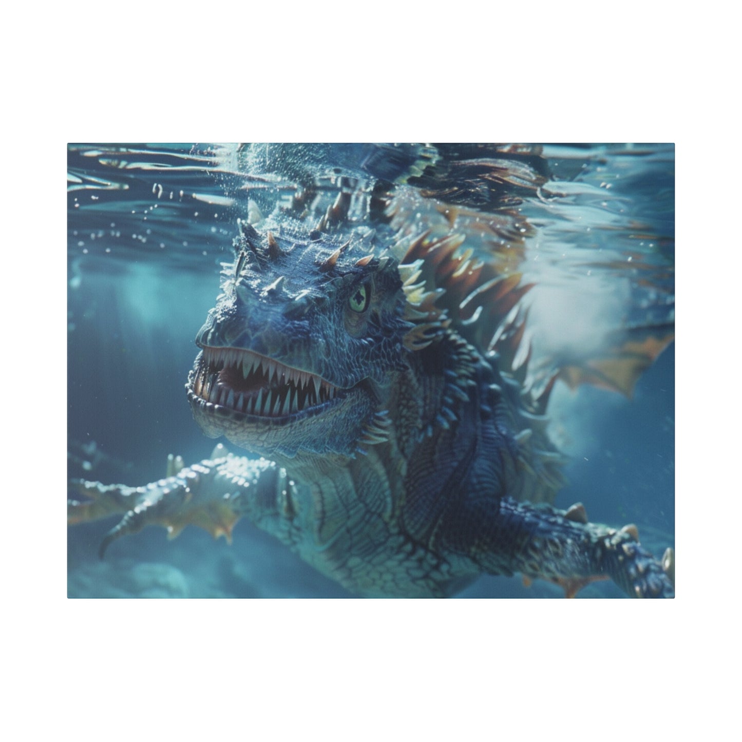 Underwater Dragon Encounter Wall Art