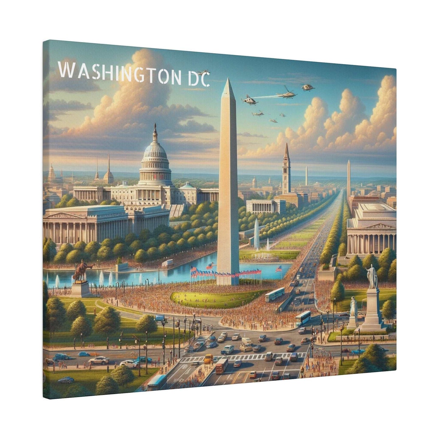 Washington DC Skyline Canvas Art