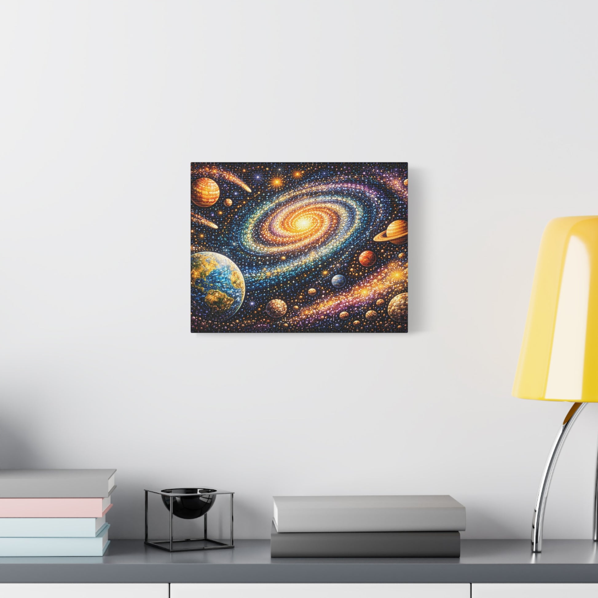 Galaxy Spiral Matte Canvas Wall Art — Colorful Space Planets Decor Canvas image 26