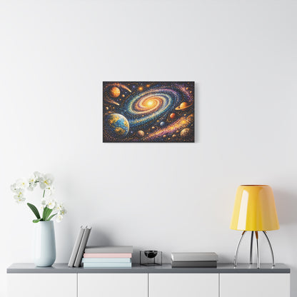 Galaxy Spiral Matte Canvas Wall Art — Colorful Space Planets Decor Canvas image 41