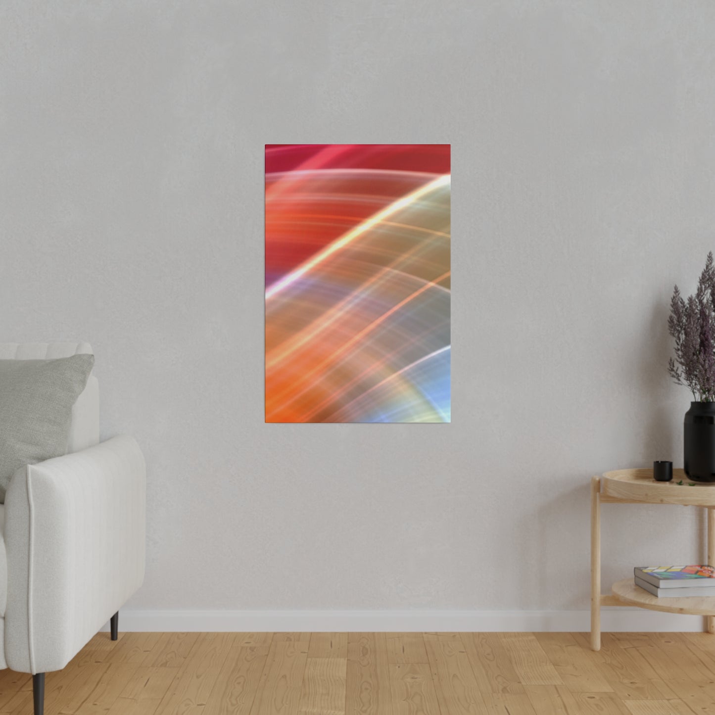 Radiant Waves Abstract Art Canvas Wall Art