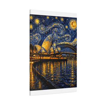 Sydney Opera House in a Starry Dream – Van Gogh Inspired Canvas Print in Van Gogh style canvas art, product image 55 of 60