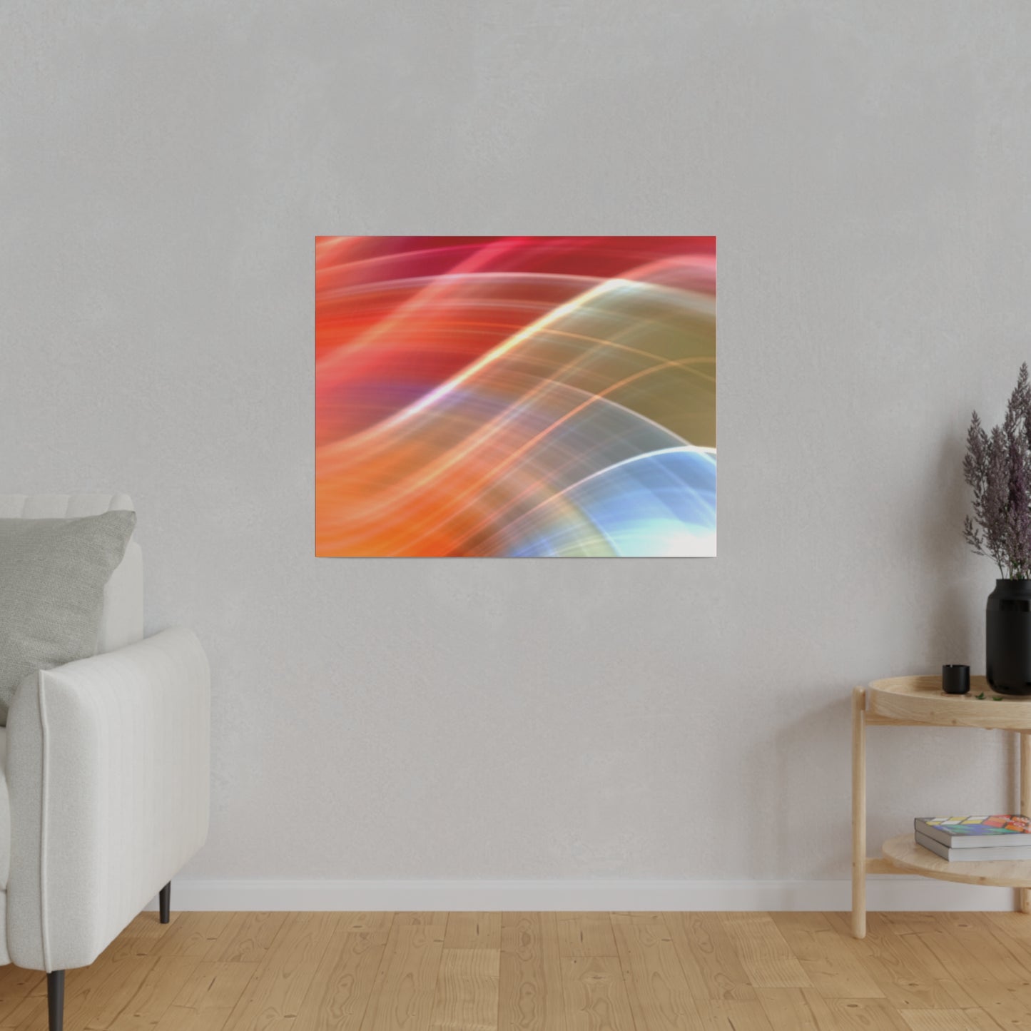 Radiant Waves Abstract Art Canvas Wall Art