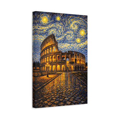 The Colosseum Under a Starry Sky – Van Gogh Inspired Canvas Print in Van Gogh style canvas art, product image 28 of 60
