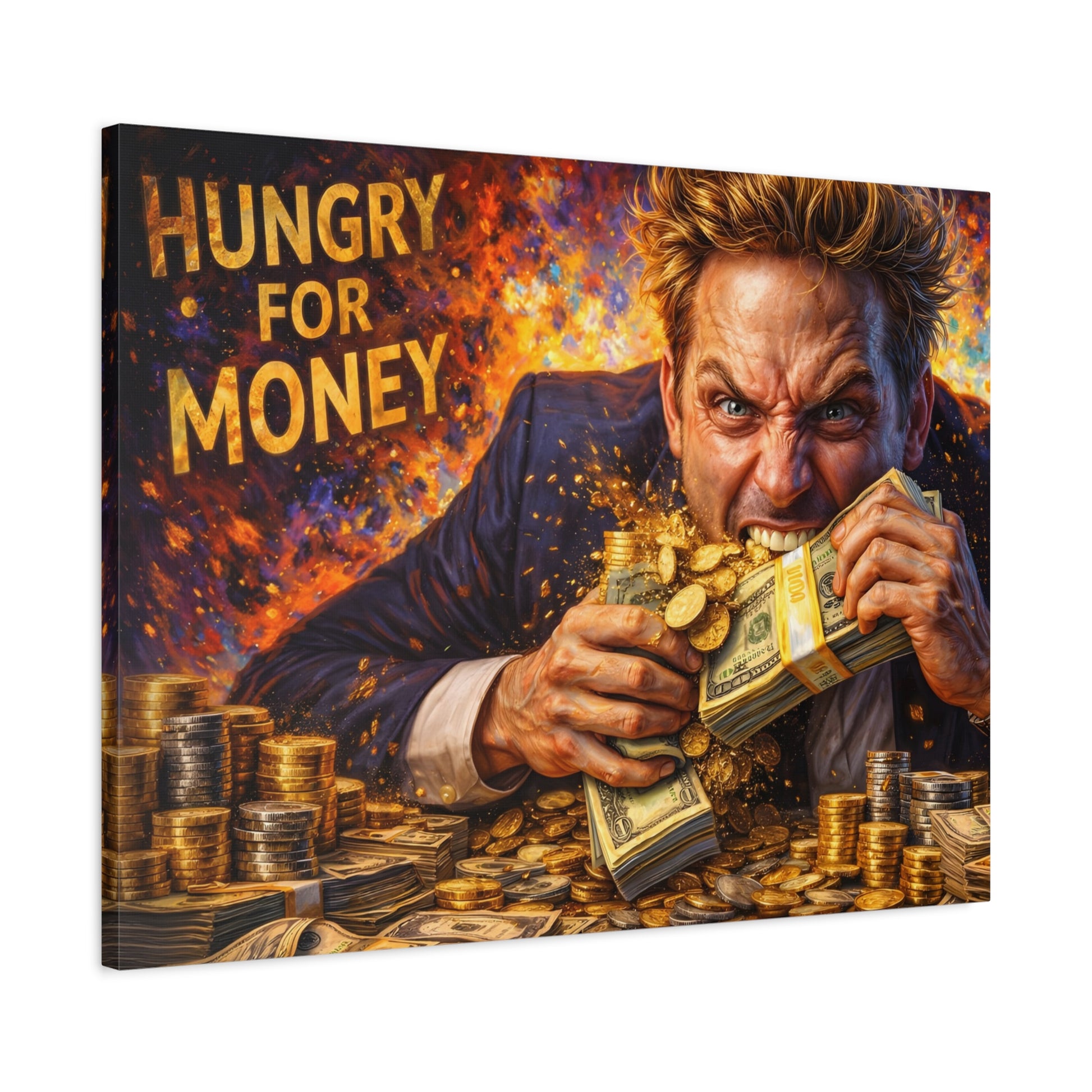 Hungry for Money – Entrepreneur Mindset canvas wall art, product image 50 of 64