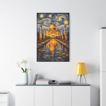 The Taj Mahal in a Starry Dream – Van Gogh Inspired Canvas Print in Van Gogh style canvas art, product image 56 of 60