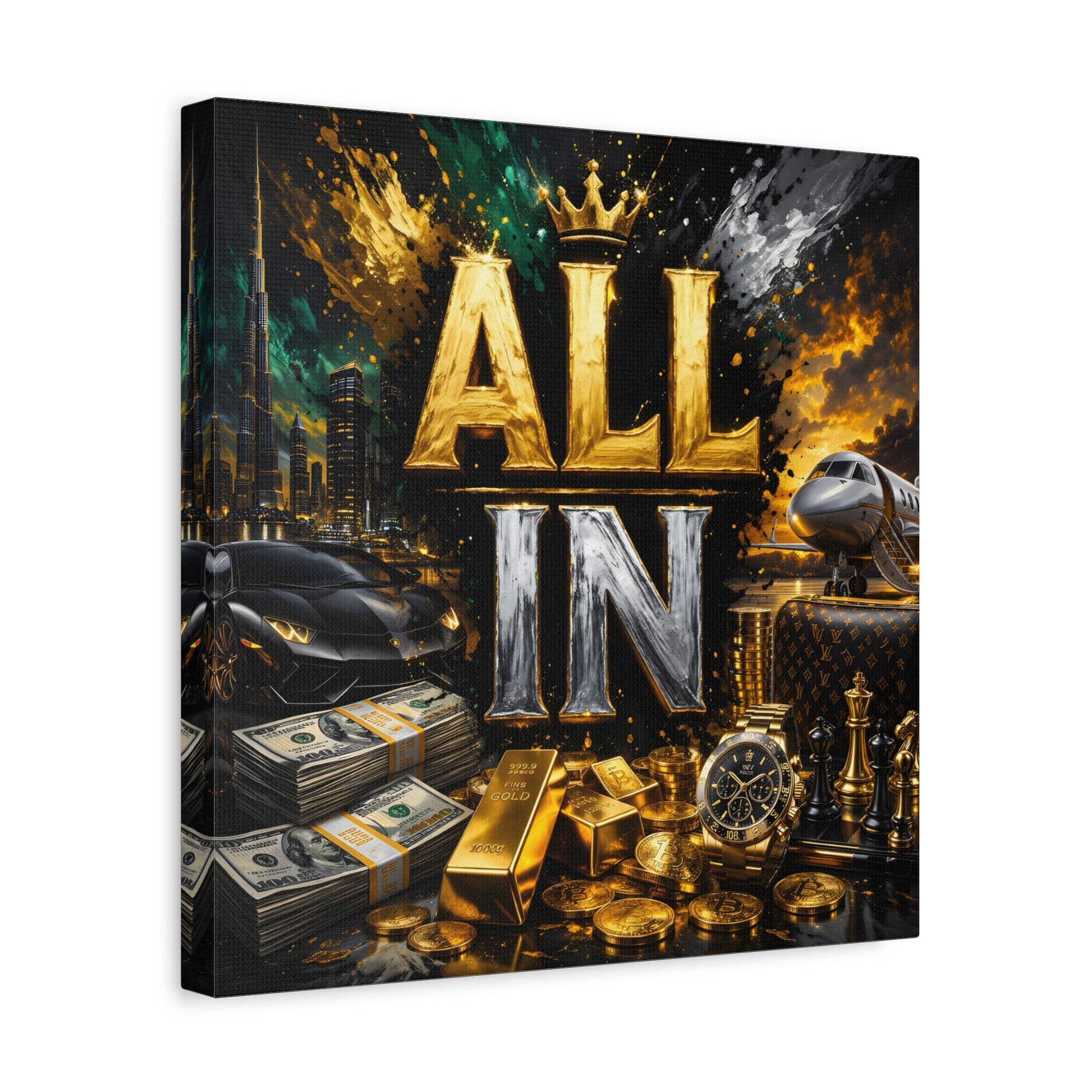 All In – Luxury Entrepreneur canvas wall art, product image 20 of 40