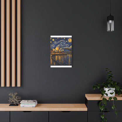 Sydney Opera House in a Starry Dream – Van Gogh Inspired Canvas Print in Van Gogh style canvas art, product image 36 of 60