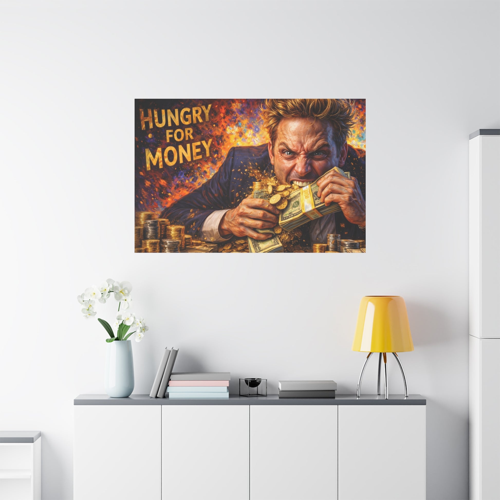 Hungry for Money – Entrepreneur Mindset canvas wall art, product image 60 of 64