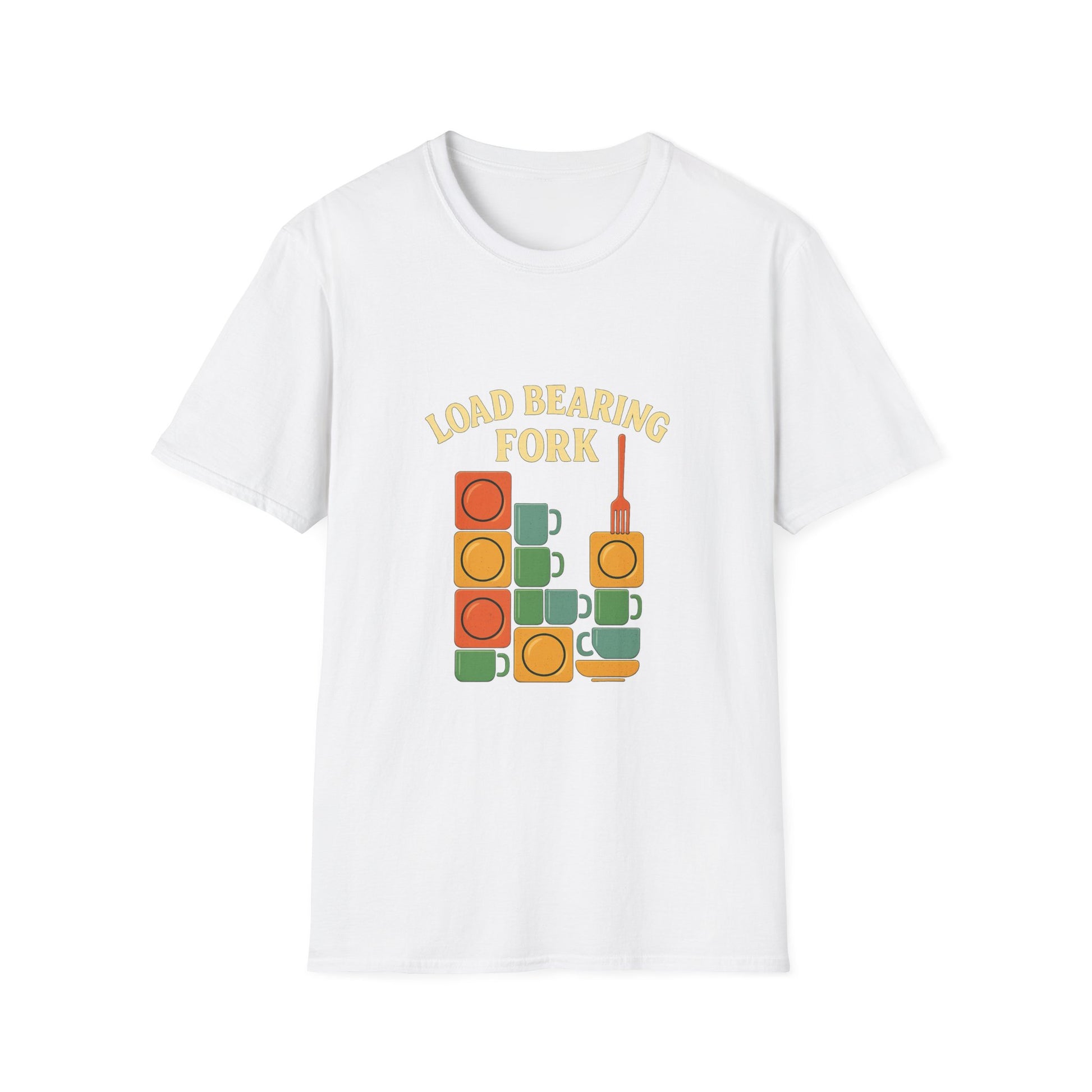 Dishwasher Tetris Champion artwork shown on the front of a clean studio graphic tee