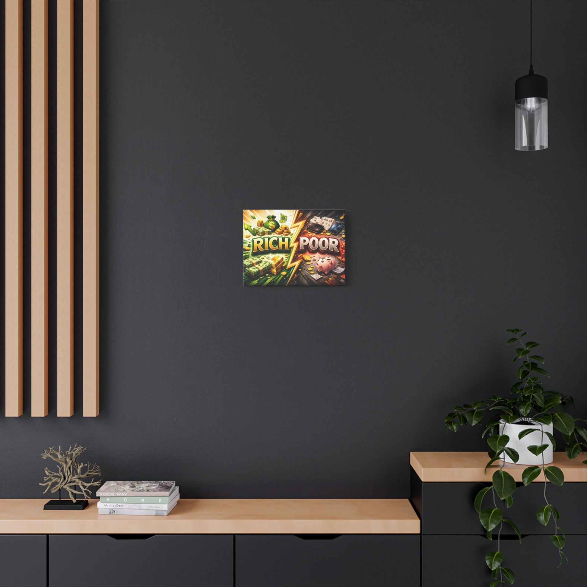 Rich vs Poor Abstract Money Mindset Canvas Canvas image 30