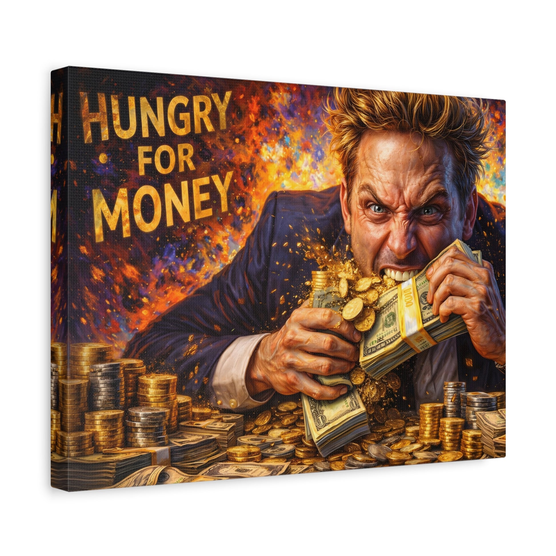 Hungry for Money – Entrepreneur Mindset canvas wall art, product image 26 of 64