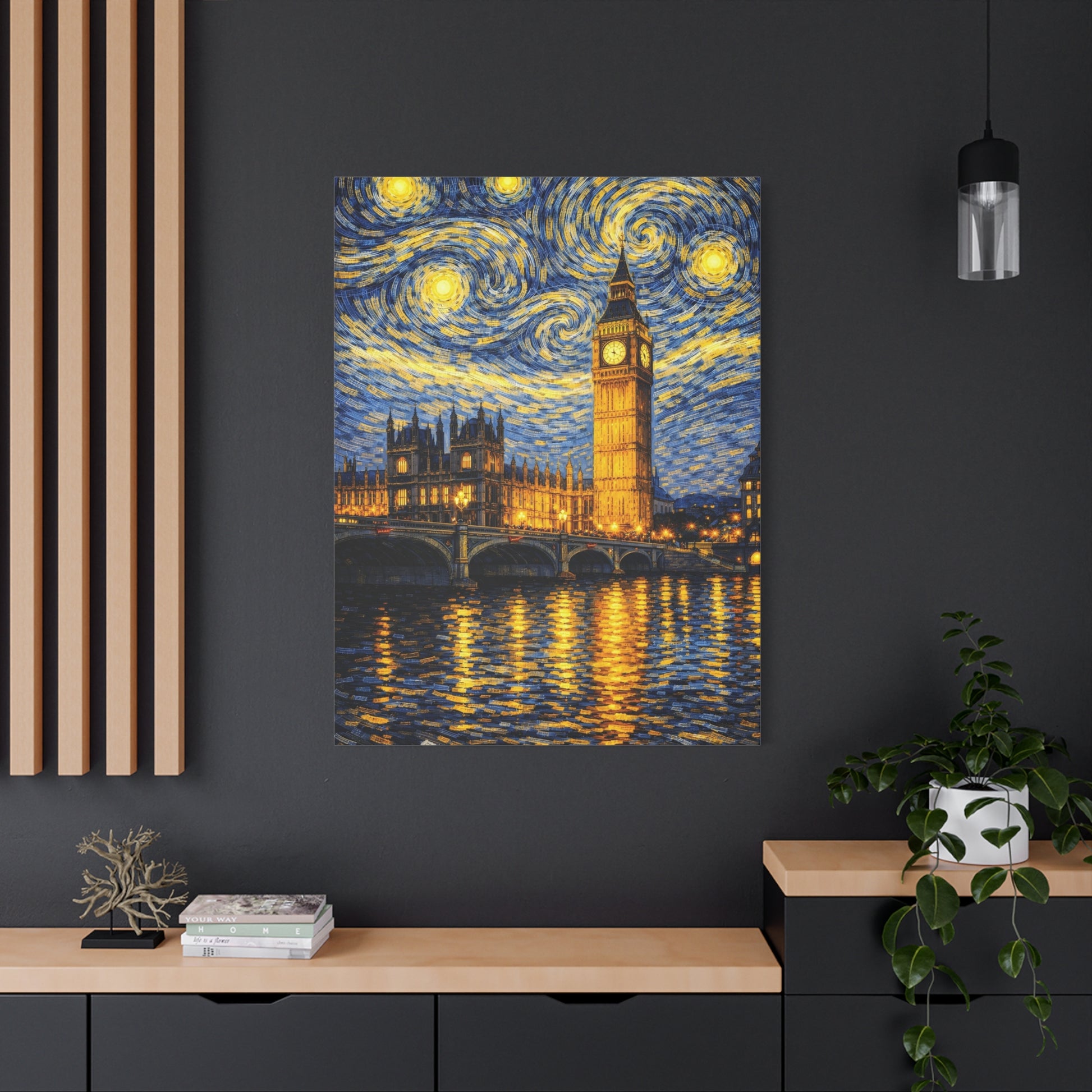 Big Ben Beneath a Starry Sky – Van Gogh Inspired Canvas Print in Van Gogh style canvas art, product image 64 of 64