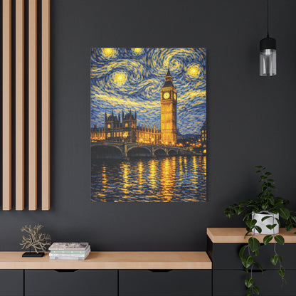 Big Ben Beneath a Starry Sky – Van Gogh Inspired Canvas Print in Van Gogh style canvas art, product image 64 of 64