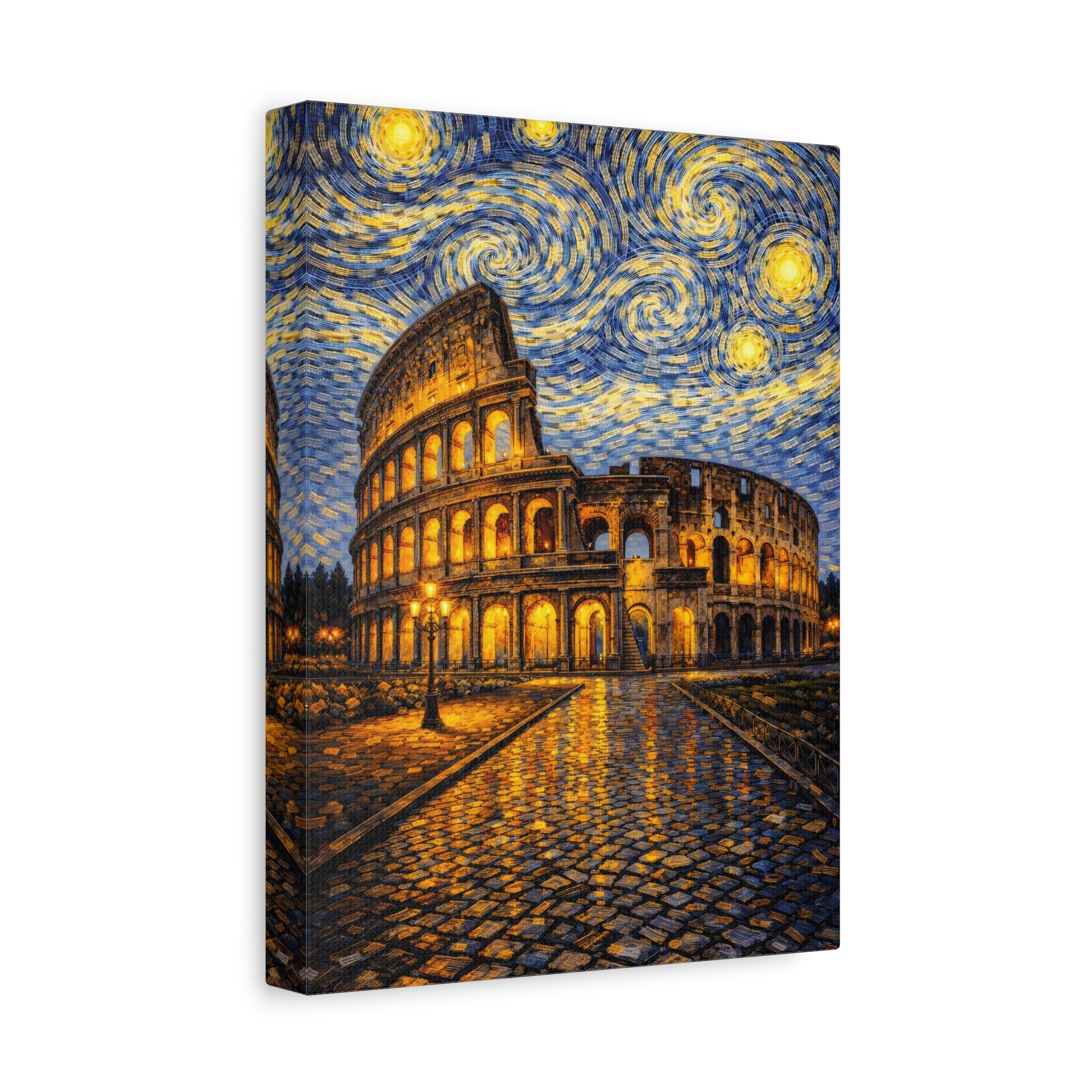 The Colosseum Under a Starry Sky – Van Gogh Inspired Canvas Print in Van Gogh style canvas art, product image 19 of 60
