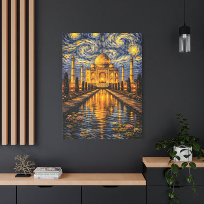 The Taj Mahal in a Starry Dream – Van Gogh Inspired Canvas Print in Van Gogh style canvas art, product image 60 of 60