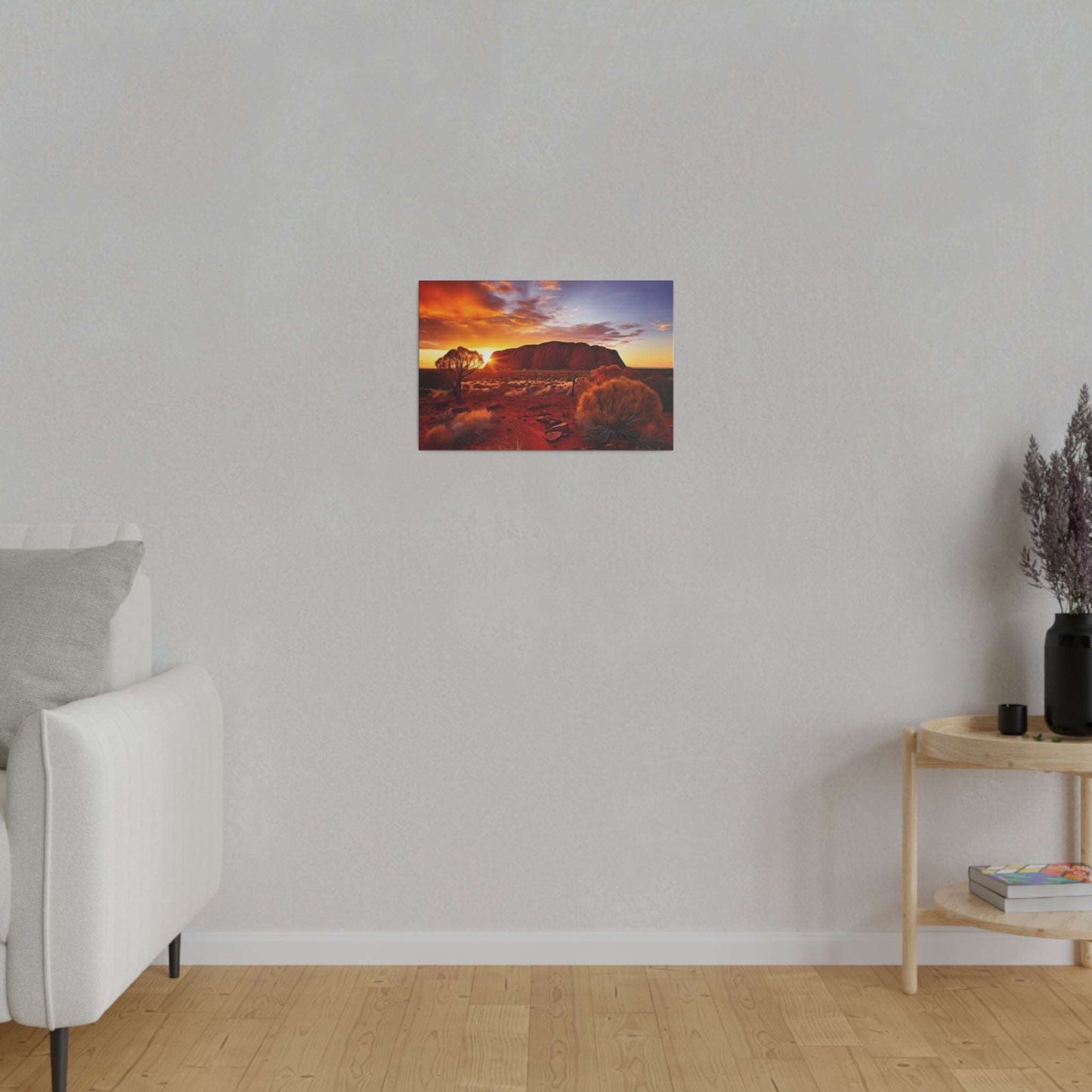 Desert Majesty: Uluru Sunset Canvas Print