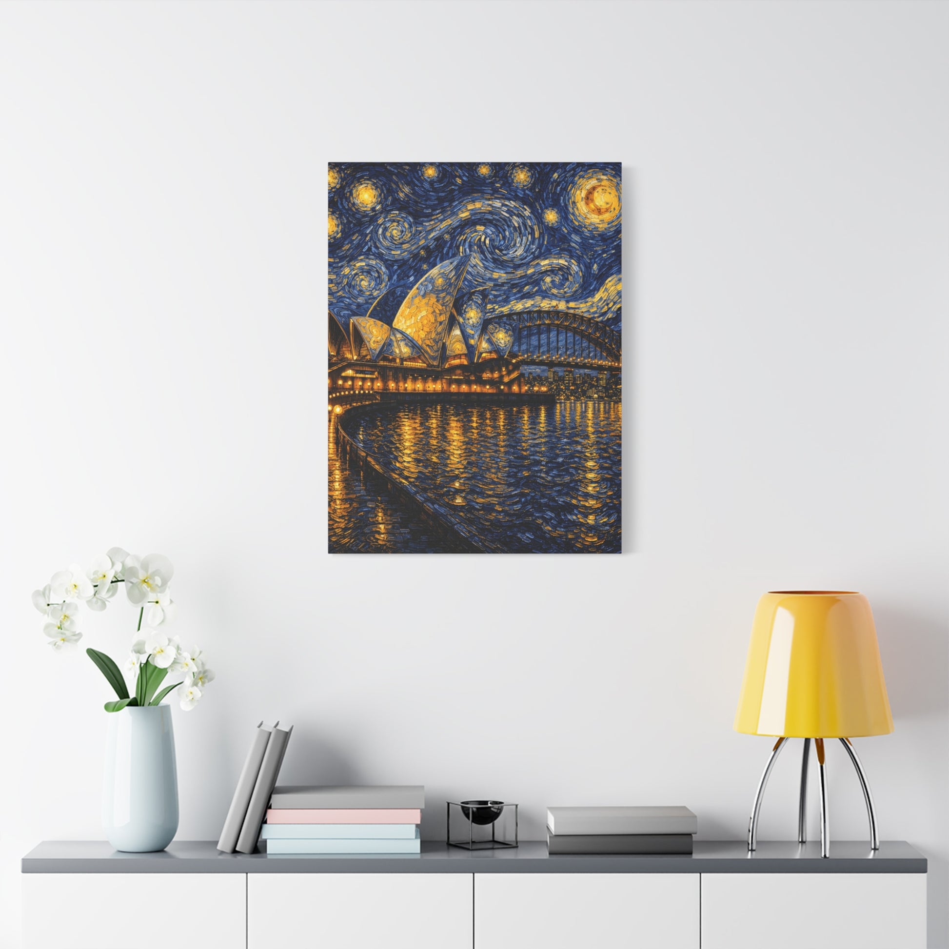 Sydney Opera House in a Starry Dream – Van Gogh Inspired Canvas Print in Van Gogh style canvas art, product image 47 of 60