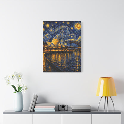 Sydney Opera House in a Starry Dream – Van Gogh Inspired Canvas Print in Van Gogh style canvas art, product image 47 of 60