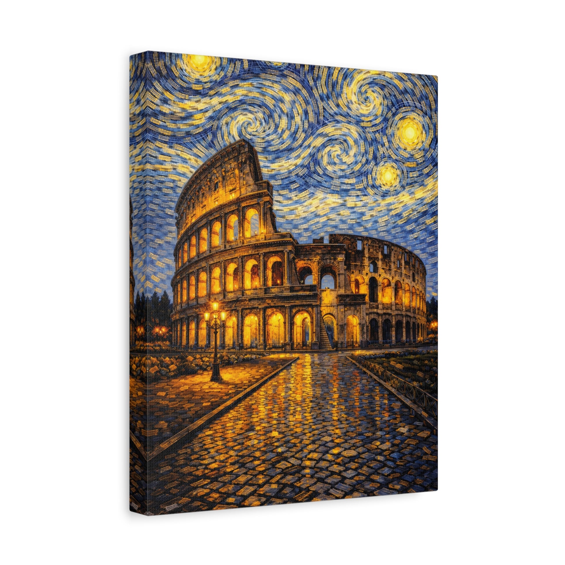 The Colosseum Under a Starry Sky – Van Gogh Inspired Canvas Print in Van Gogh style canvas art, product image 22 of 60