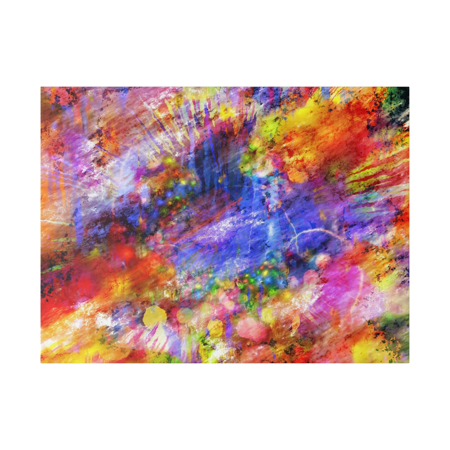 Vibrant Explosion Abstract Art Canvas