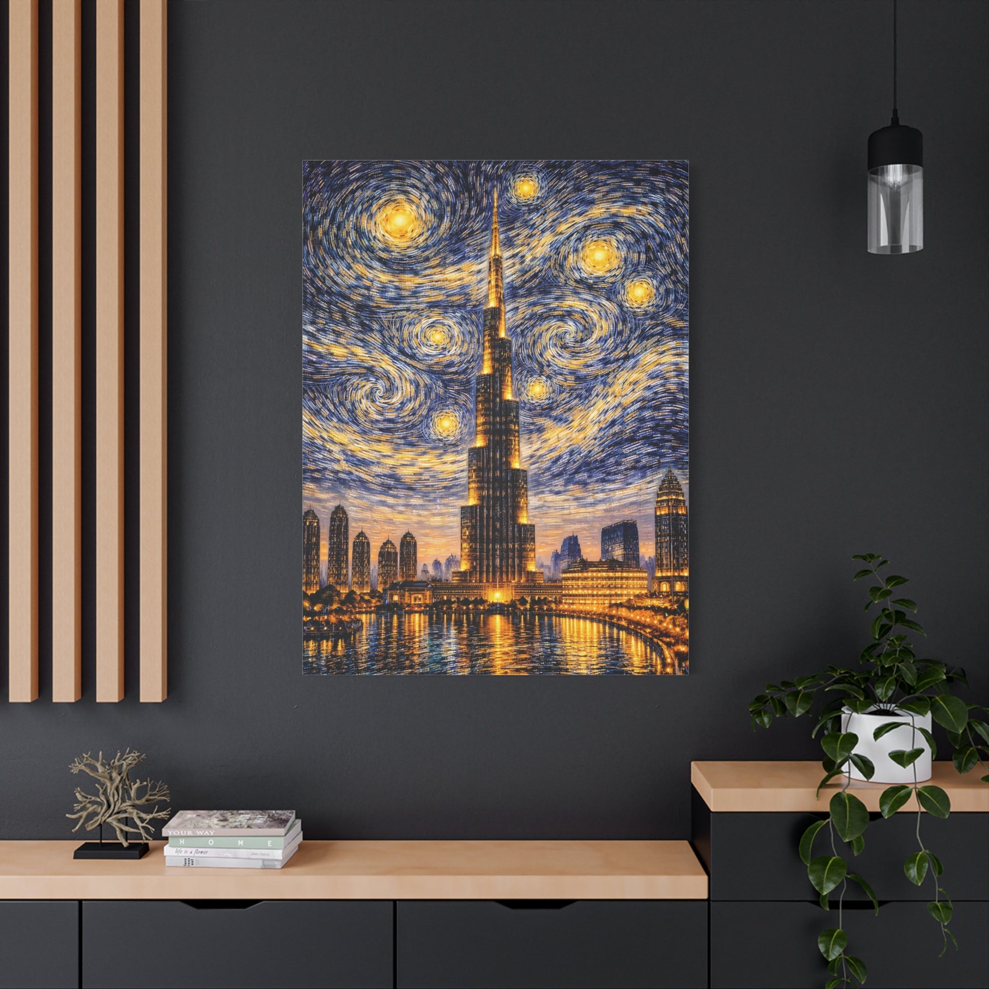 Burj Khalifa Beneath a Starry Sky – Van Gogh Inspired canvas wall art, product image 68 of 68