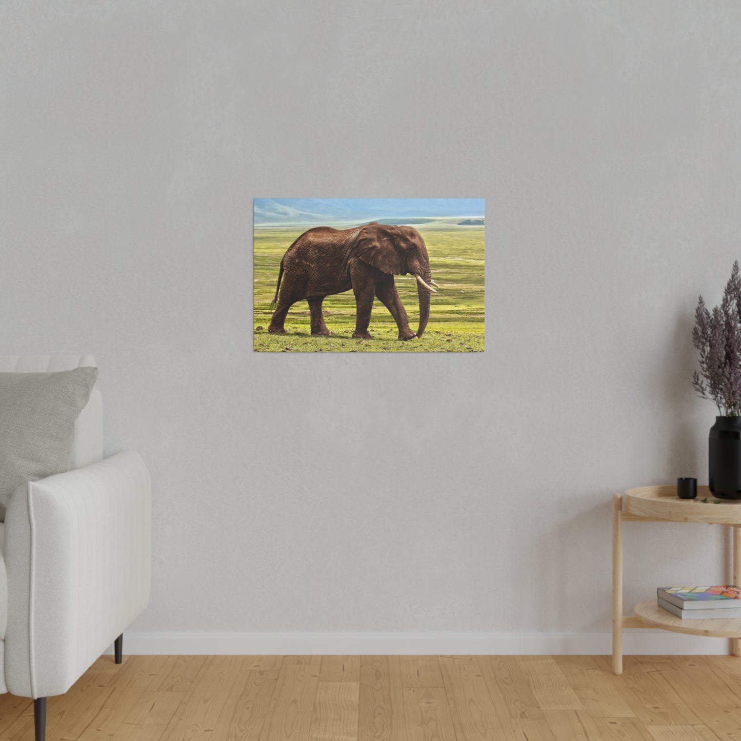 Majestic Savannah Elephant - Wildlife Canvas Art