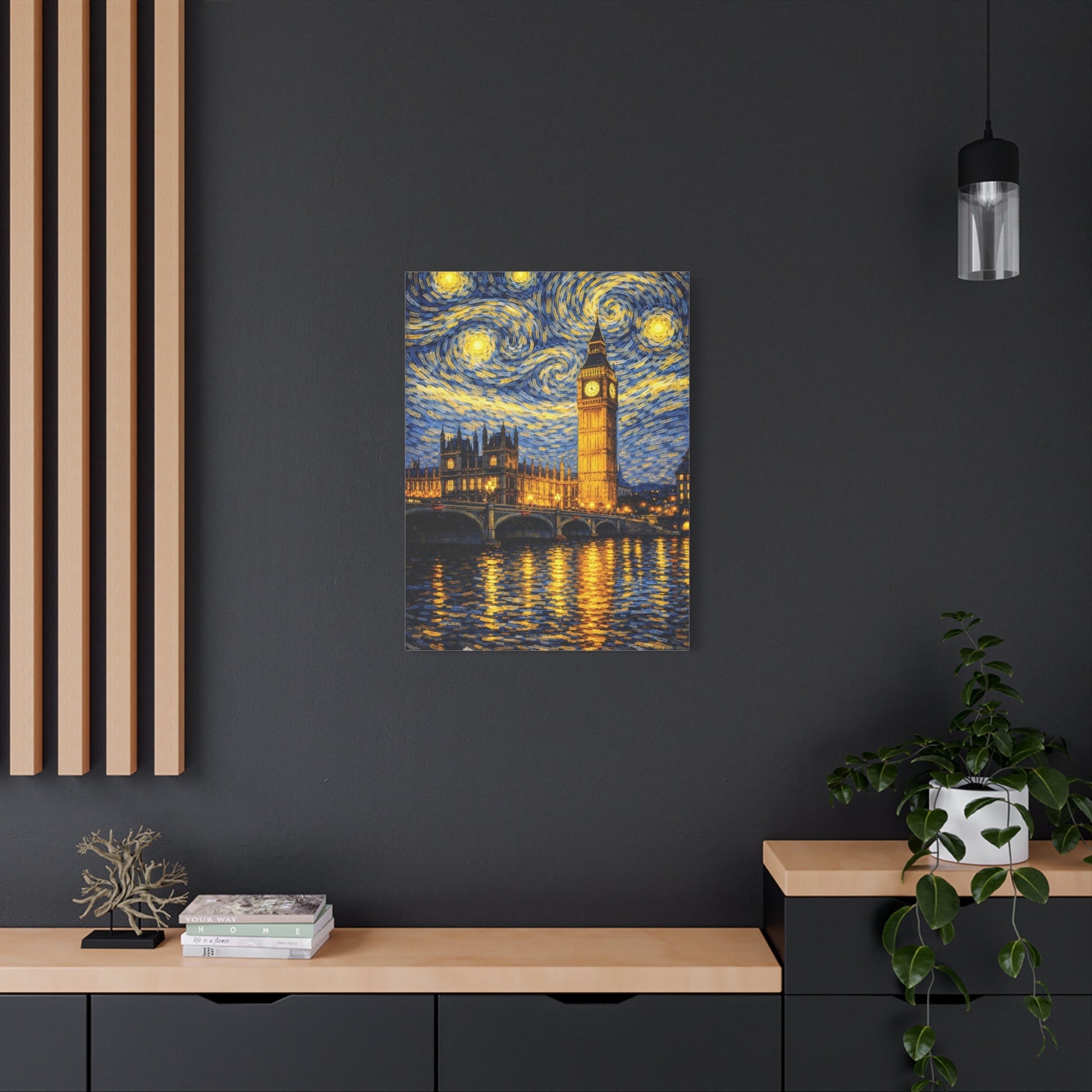 Big Ben Beneath a Starry Sky – Van Gogh Inspired Canvas Print in Van Gogh style canvas art, product image 52 of 64