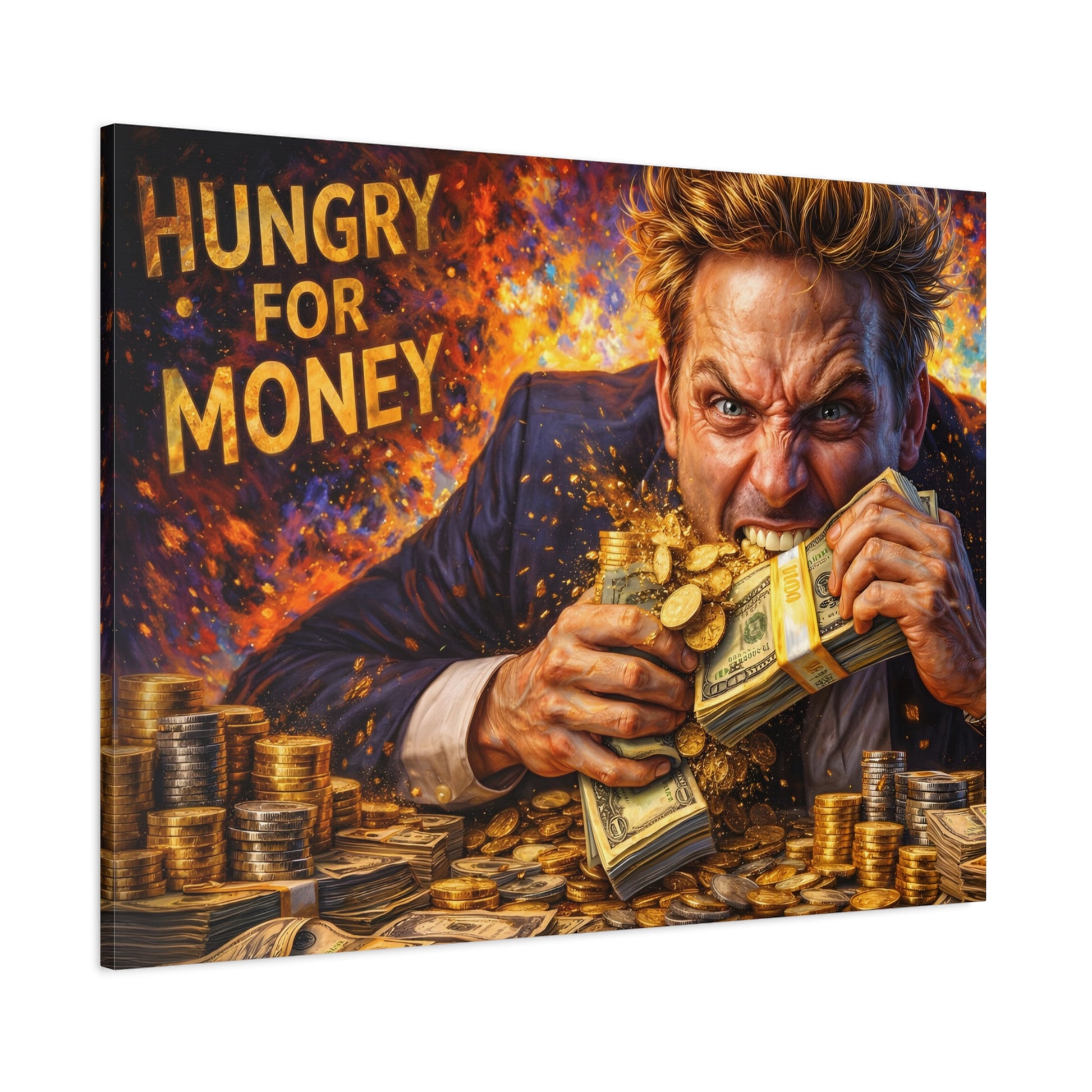 Hungry for Money – Entrepreneur Mindset canvas wall art, product image 56 of 64