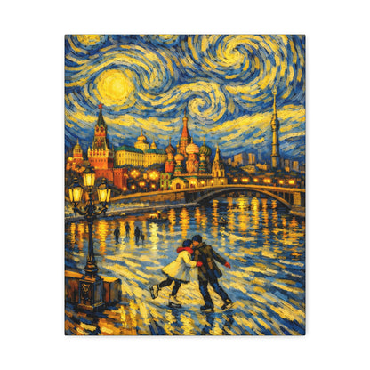 Moscow in a Starry Night – Van Gogh Inspired Canvas Print in Van Gogh style canvas art, product image 6 of 68
