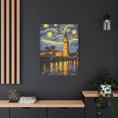 Big Ben Beneath a Starry Sky – Van Gogh Inspired Canvas Print in Van Gogh style canvas art, product image 58 of 64