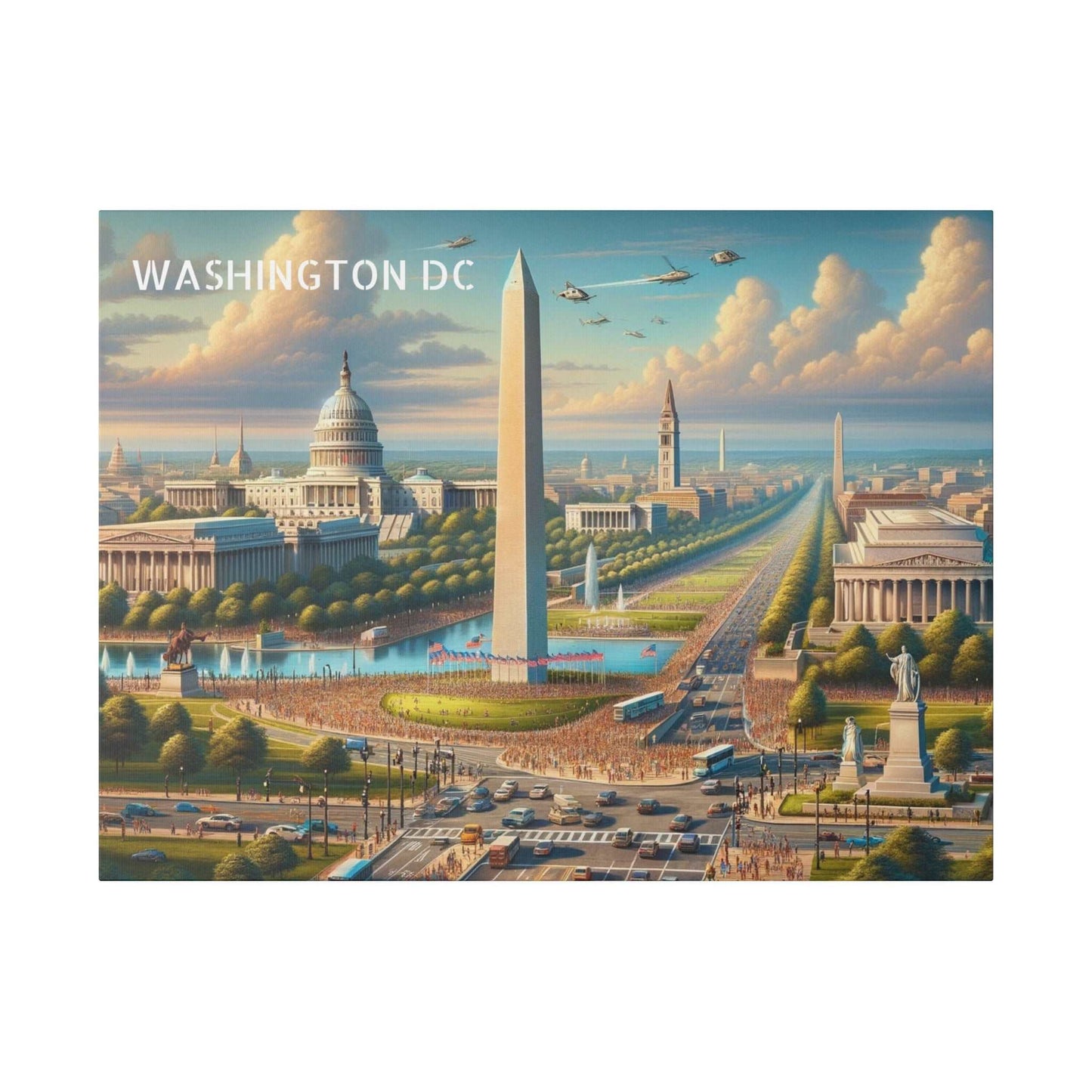 Washington DC Skyline Canvas Art