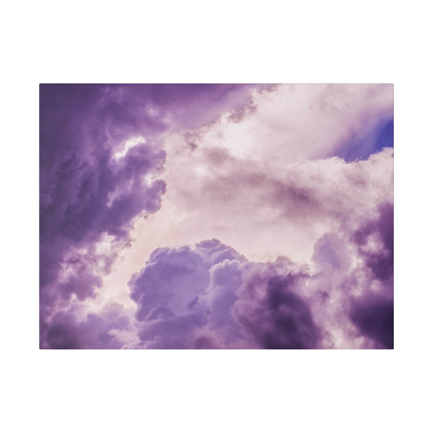 Mystic Purple Cloudscape: Ethereal Sky Canvas Print