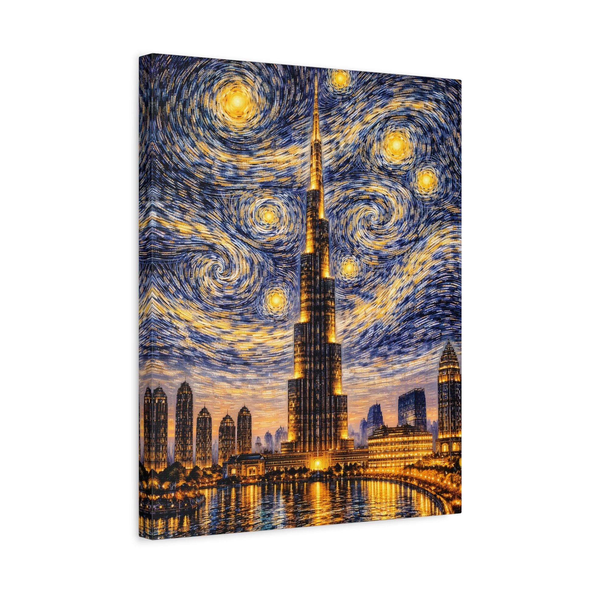 Burj Khalifa Beneath a Starry Sky – Van Gogh Inspired canvas wall art, product image 36 of 68