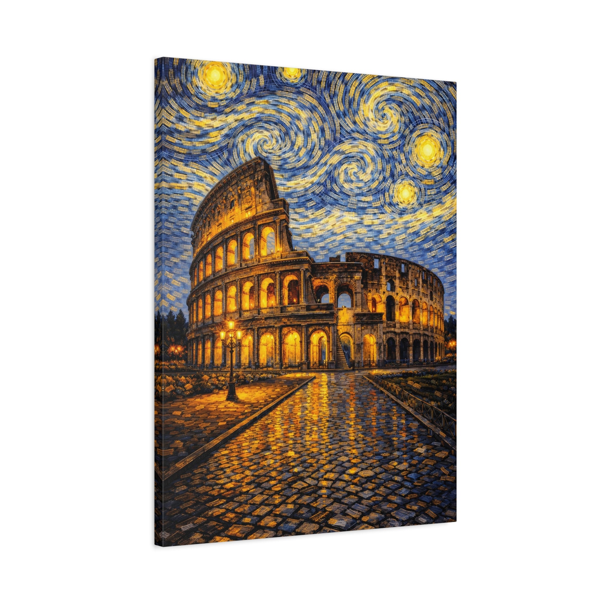 The Colosseum Under a Starry Sky – Van Gogh Inspired Canvas Print in Van Gogh style canvas art, product image 49 of 60