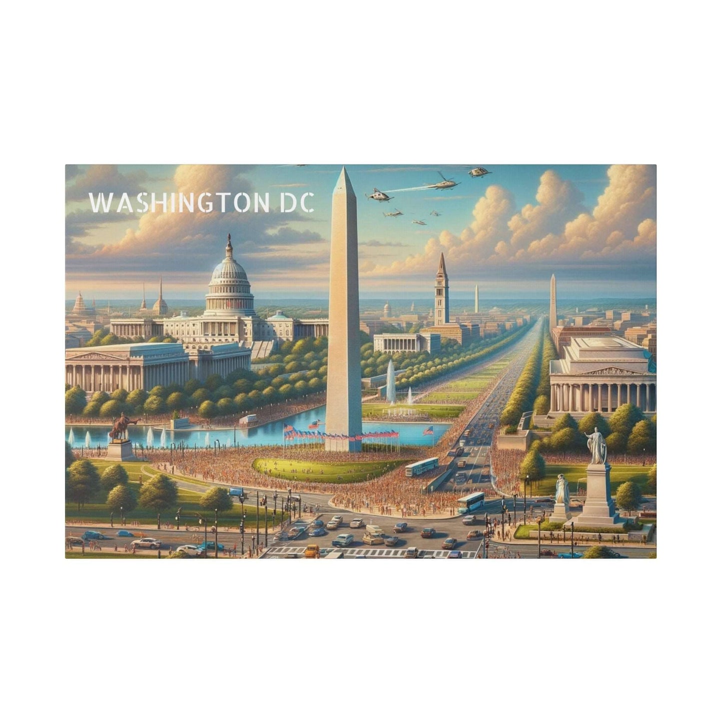 Washington DC Skyline Canvas Art