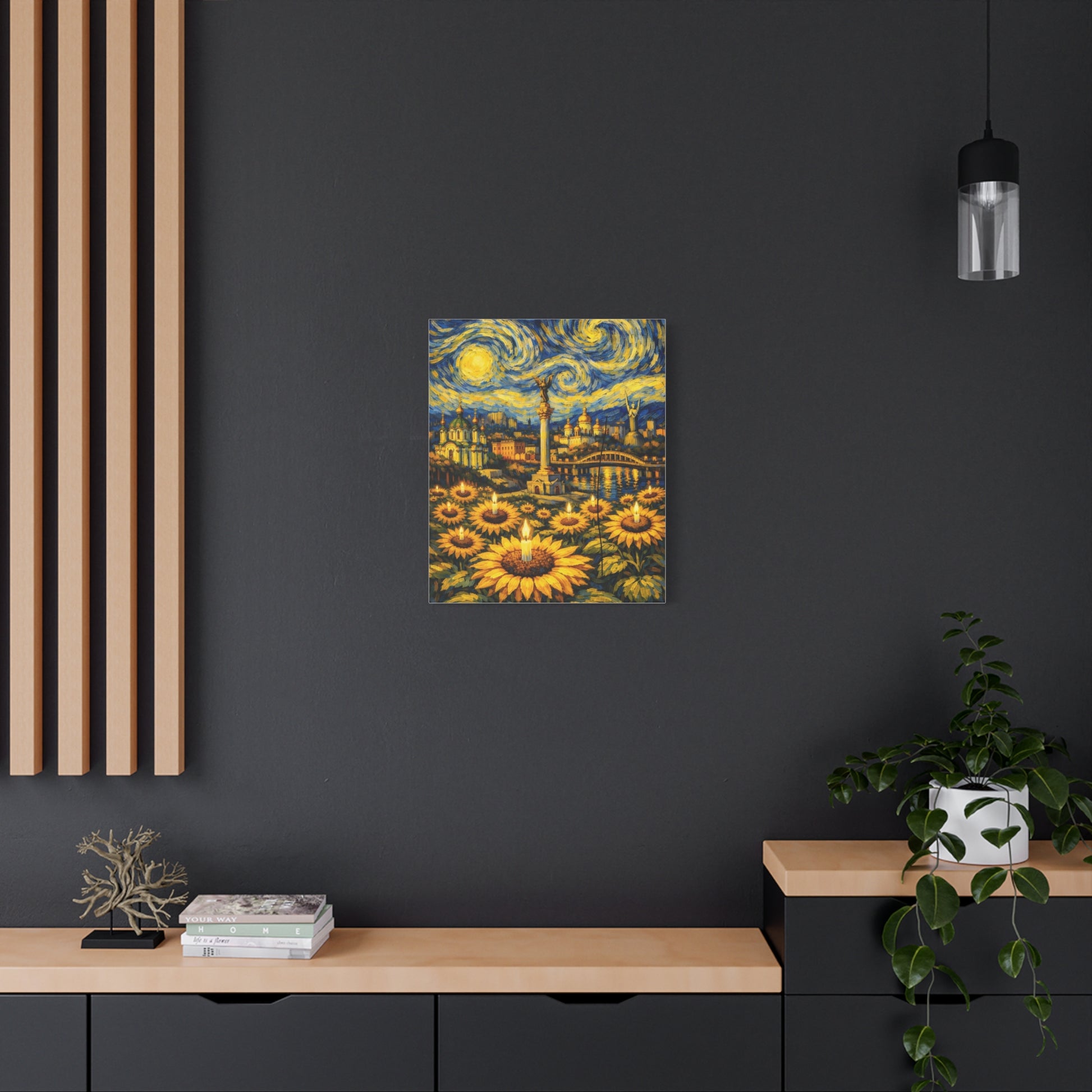 Kyiv Under a Starry Sky – Van Gogh Inspired Canvas Print in Van Gogh style canvas art, product image 39 of 48