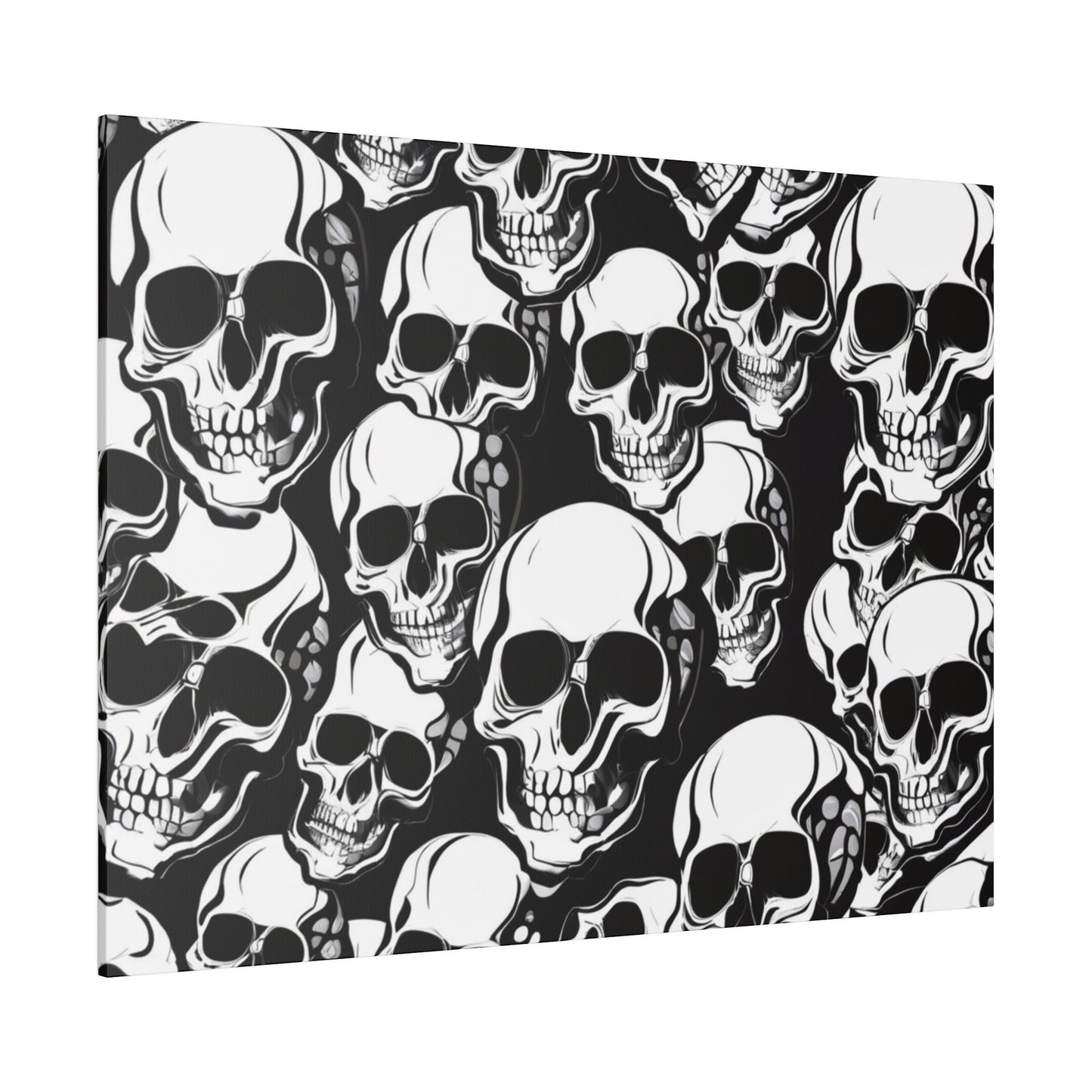 Bold Skull Pattern Canvas Wall Art