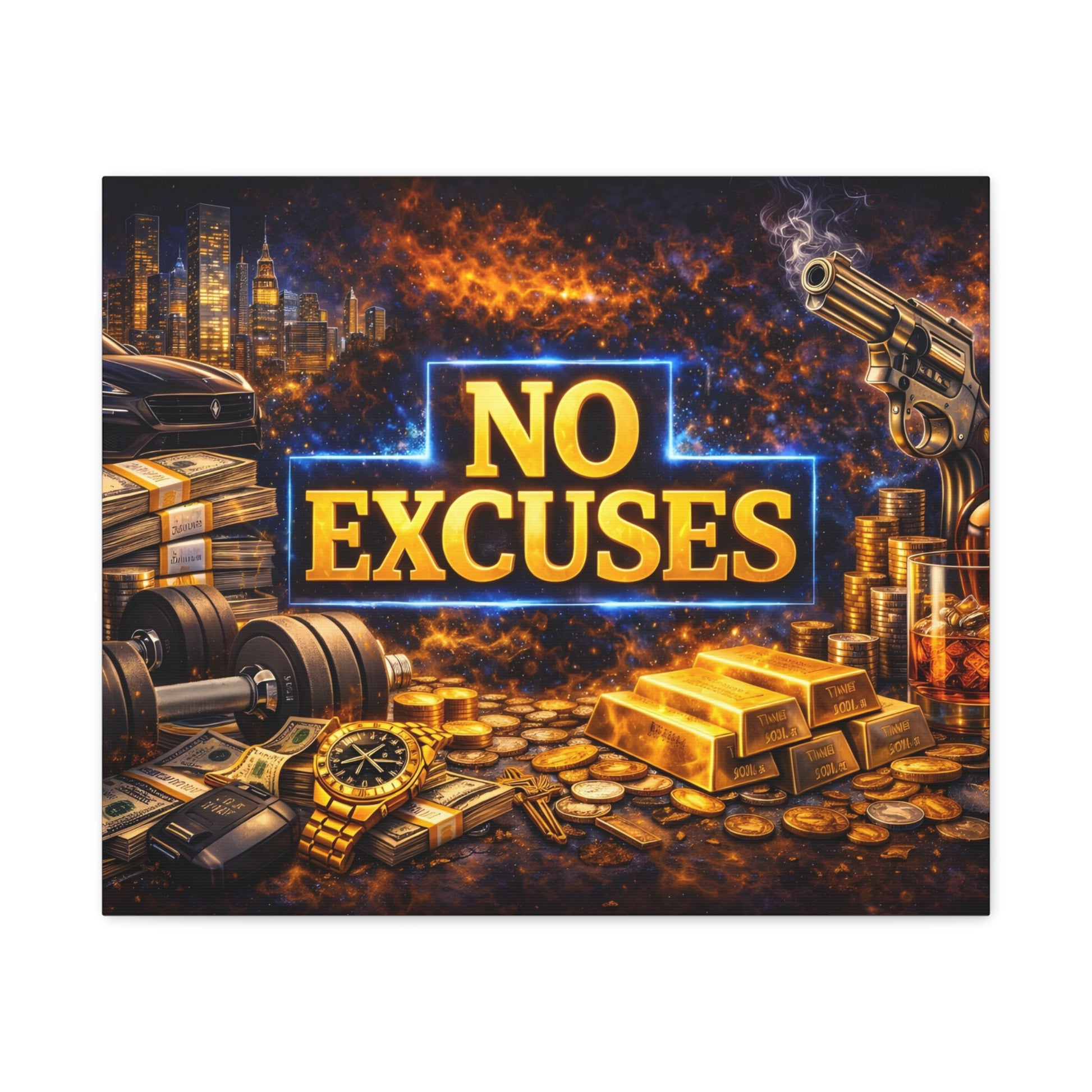 No Excuses – Luxury Motivation canvas wall art, product image 9 of 84