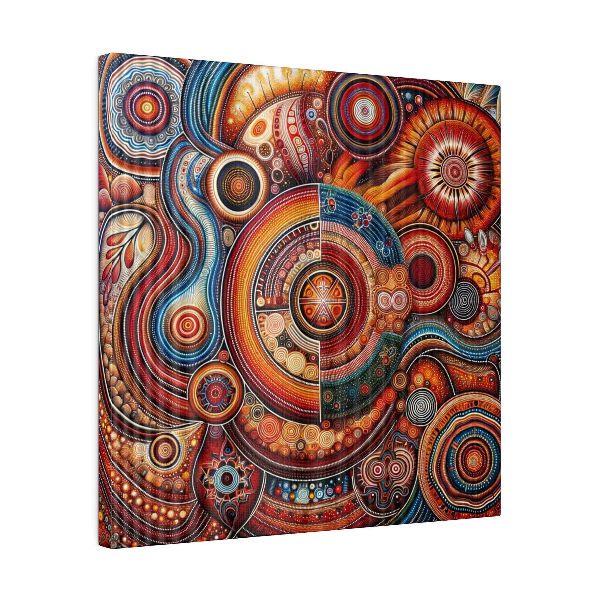 Aboriginal Art Inspired: Cosmic Rhythms Canvas Print