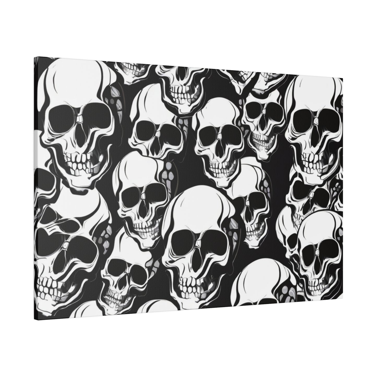 Bold Skull Pattern Canvas Wall Art